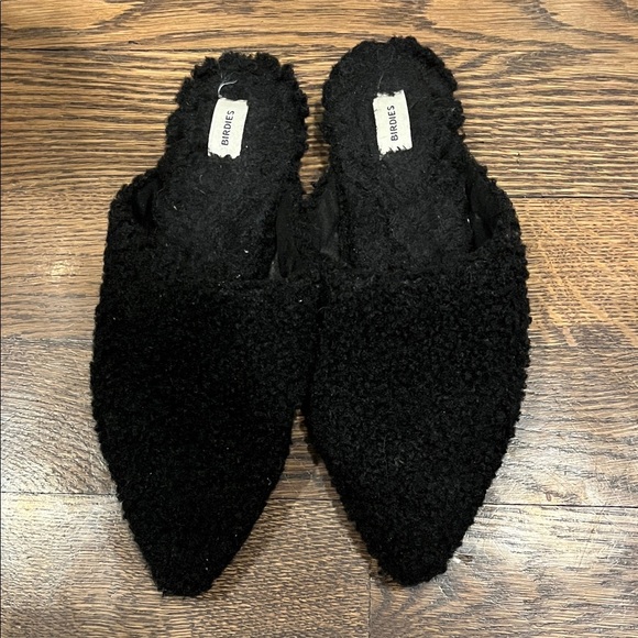 Birdies Shoes - Birdies Cozy Black Fuzzy 8.5